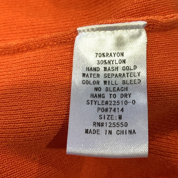 Hera Collection Spaghetti Strap Orange Bandage lace up midi dress Size M - Picture 7 of 7